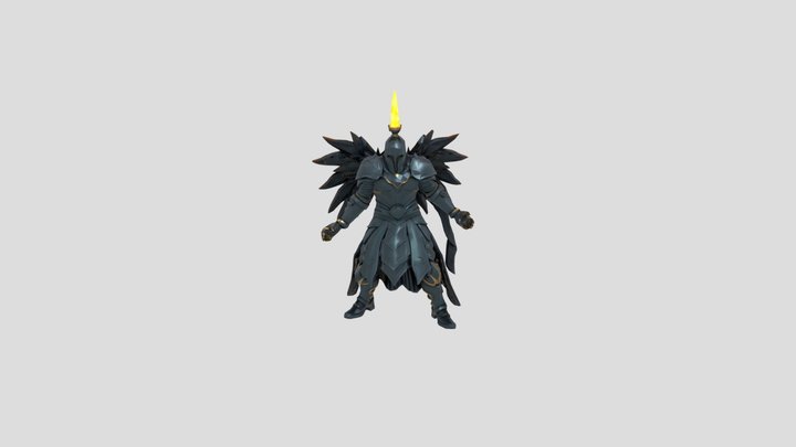 Flameborn Sentinel — The Eternal Guardian 3D Model