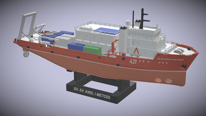 Bulgarian Ship 3D Model
