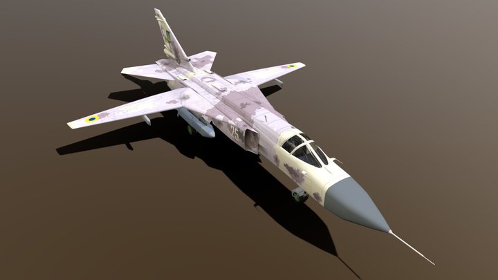 Ukrainian Su-24 with Storm Shadow AGMs