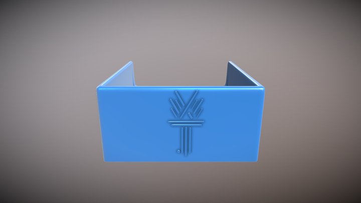 Torch-Themed Note Paper Cube 3D Model