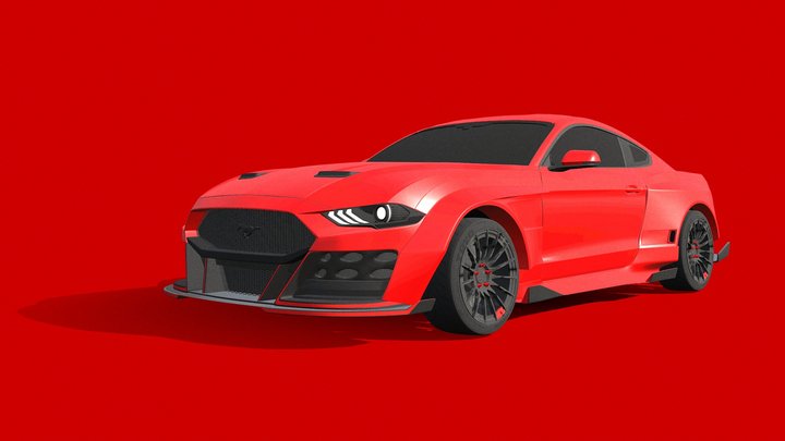 Ford Mustang GT Drift Spec: Ultimate Drift 3D Model