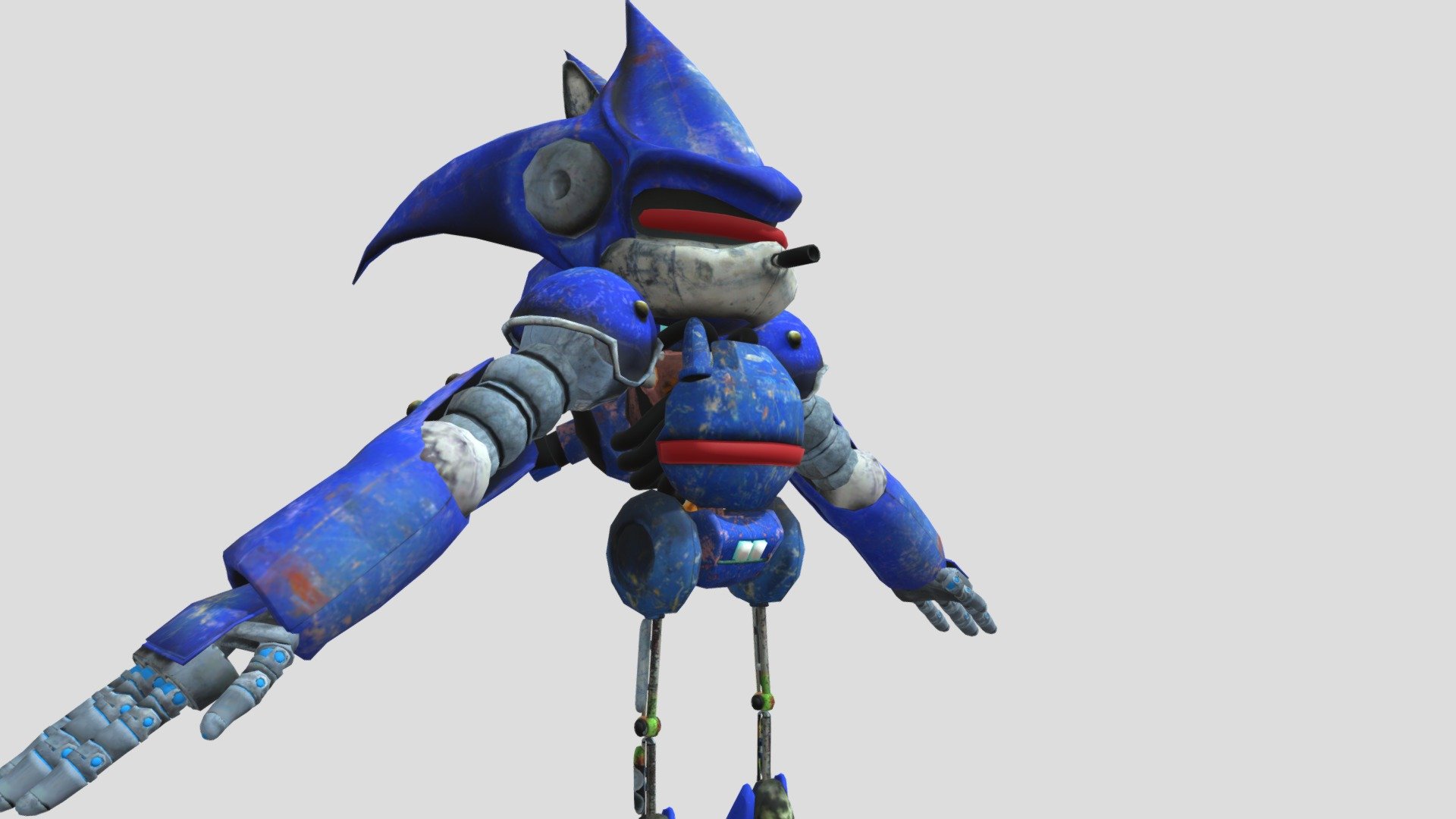 mecha sonic - Download Free 3D model by BlueChaosRing (@BlueChaosRing)  [dce61c8]