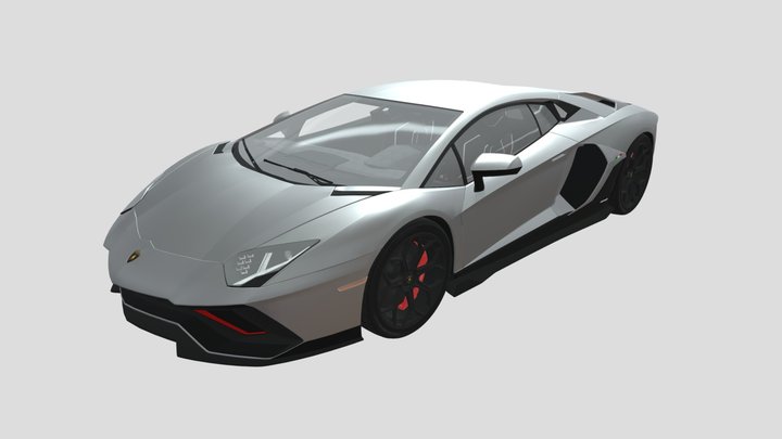 2022 Lamborghini Aventador LP780-4 Ultimae 3D Model
