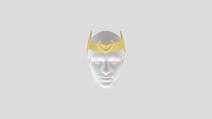 Kid Loki's Crown 3D Model