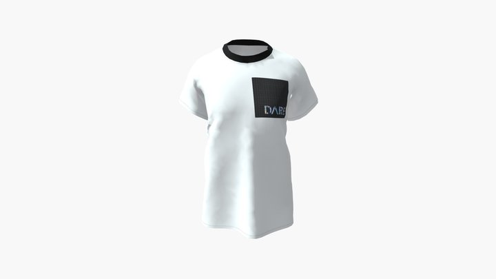 Oversized T-shirt 3 03 3D Model