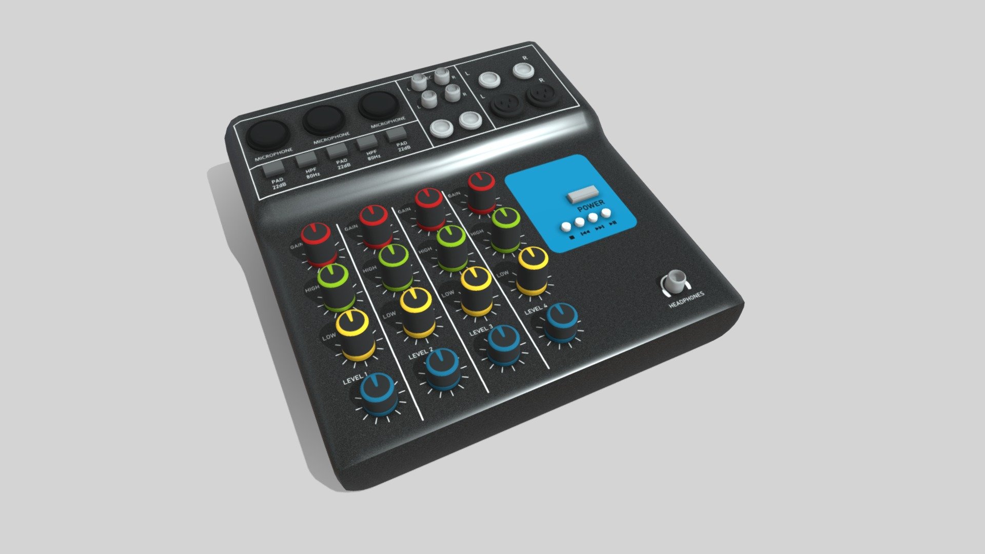 Audio Mixer Download Free 3D model by local.yany [2774b39] Sketchfab