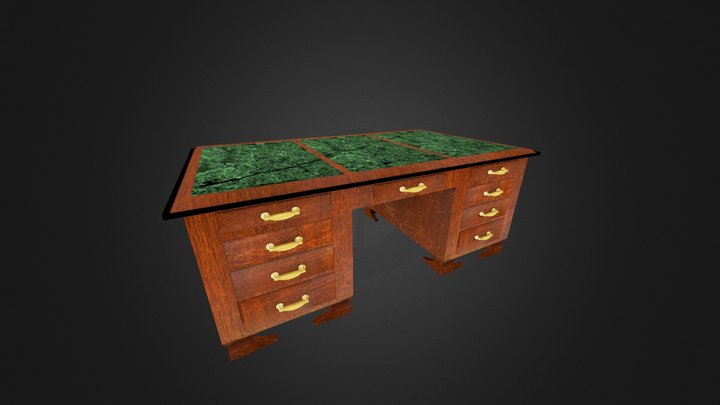 Victorian Desk 3D Model
