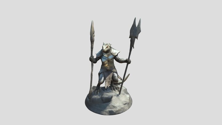 Lizzard warrior 3D Model