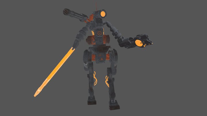 War Robot 3D Model