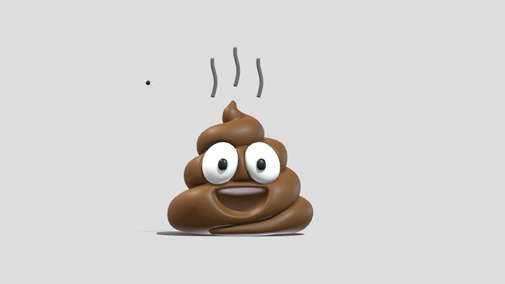 Poop Emoji 3D Model