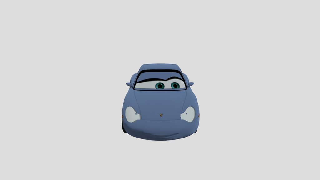 Pixar Cars Sally Carrera with gold vehicles