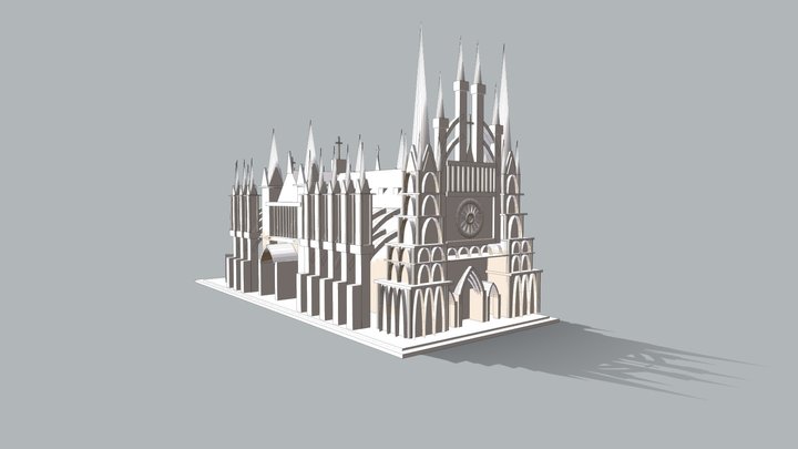 Gothic Cathedral 3D Model