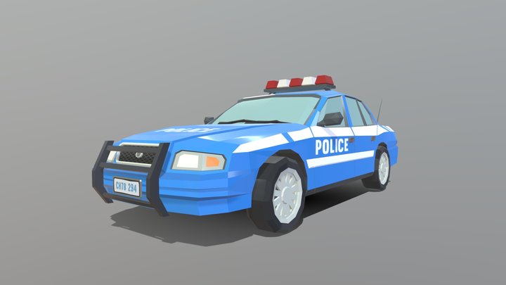 City Police Car (from synty) – Modello 3D gratuito STL