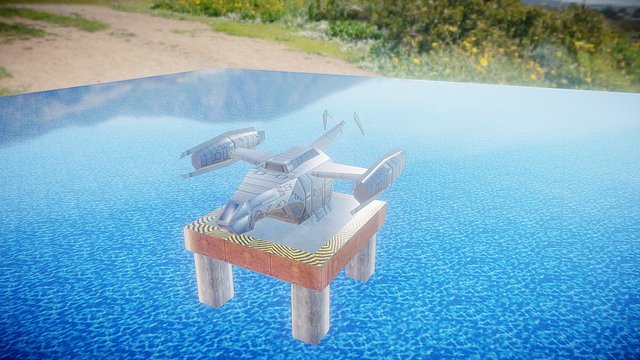 AC1 Barracuda test animation 3D Model