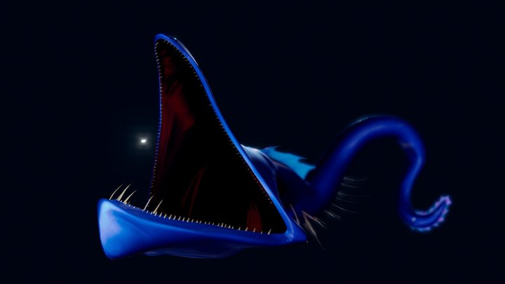 SculptJanuary19 - Deep sea - P. Eelglerfish 3D Model