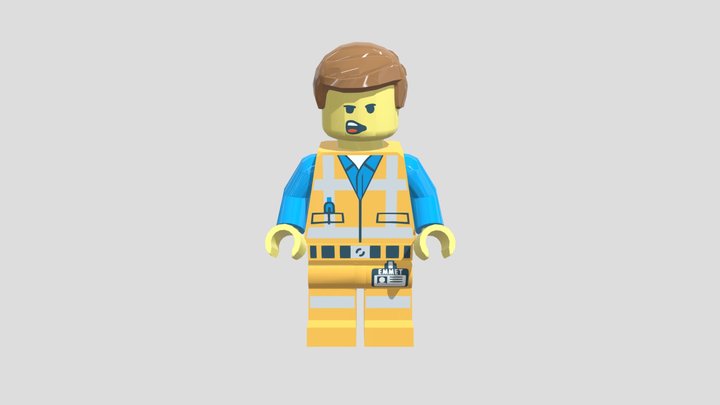 Lego Emmet 3D Model