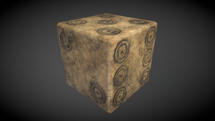Roman die (dice) 3D Model