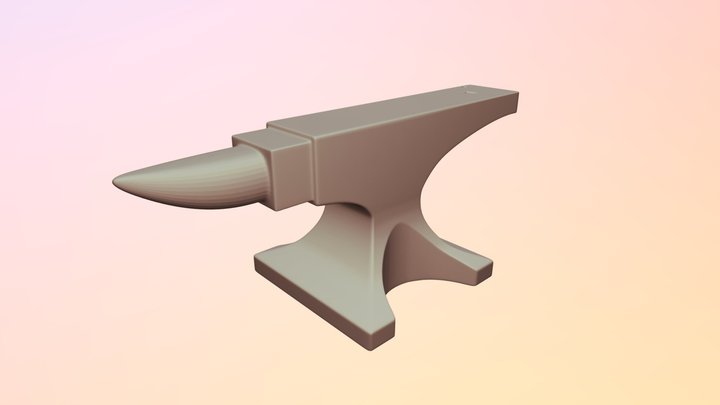 blank anvil 3D Model