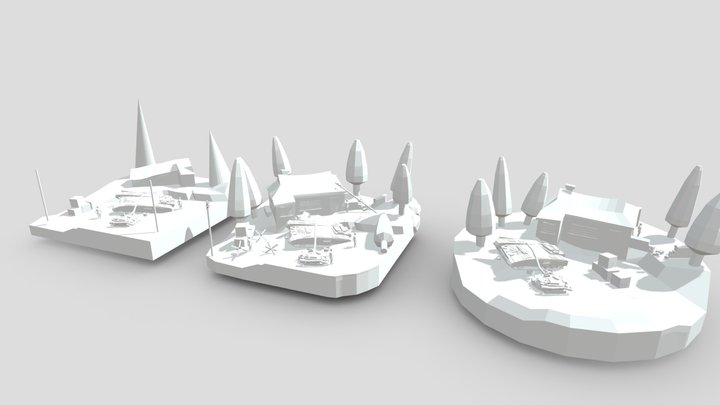 [DAE] - Forest Loner - Blockout 3D Model