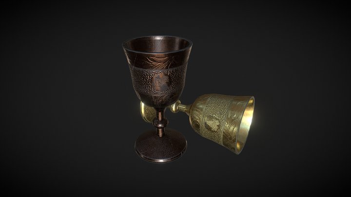 Medieval Goblet 3D Model