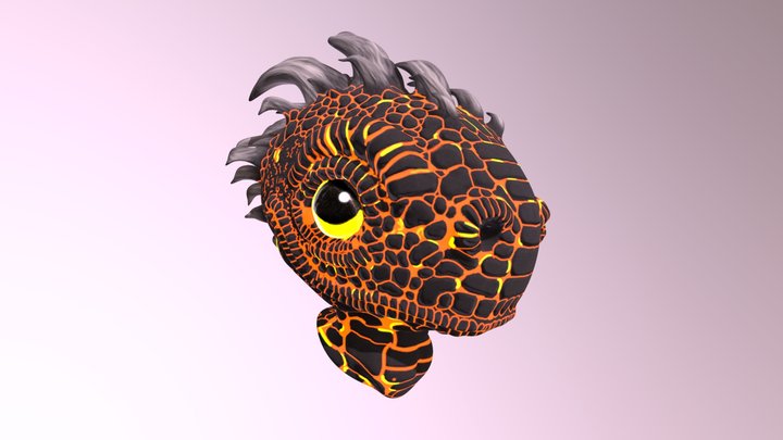 Dragon_mud_mergeLV5_text 3D Model