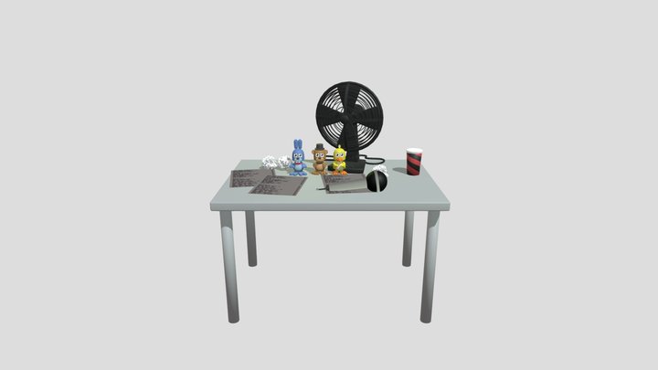 FNAF3 Desk (From: Ultimate Custom Night) 3D Model