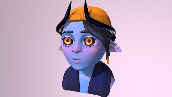 Bust - Chibi Saph 3D Model