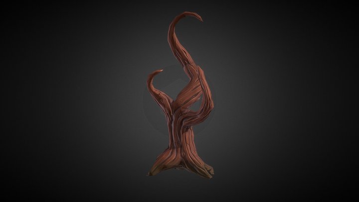 Working progress Stylised Tree 3D Model