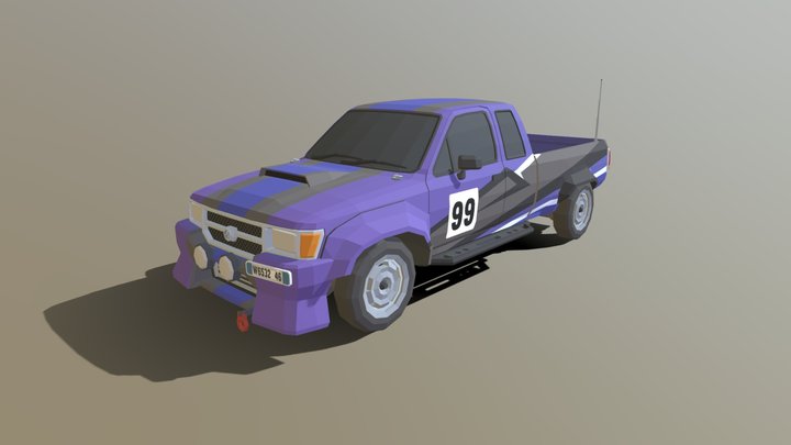 Rally UTE (From Synty) – Modello 3D gratuito STL