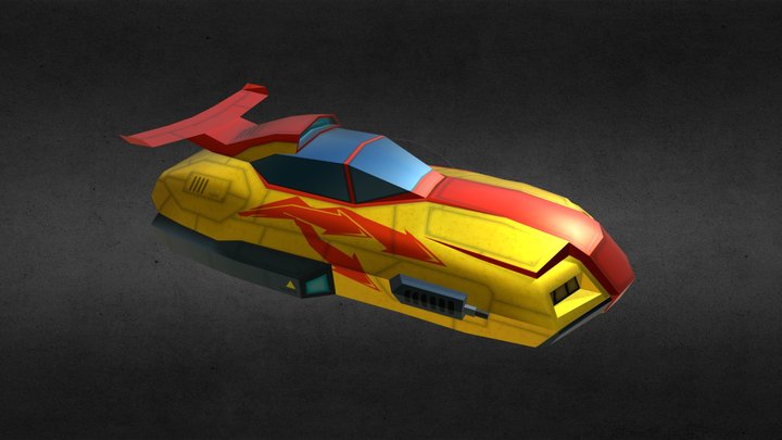 Hover Racer - Model B 3D Model