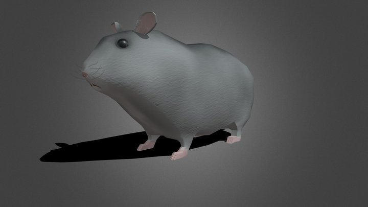Lowpoly - Hamster 3D Model