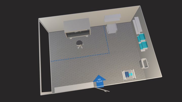 SCA Non-Hazardous Compounding Area 3D Model