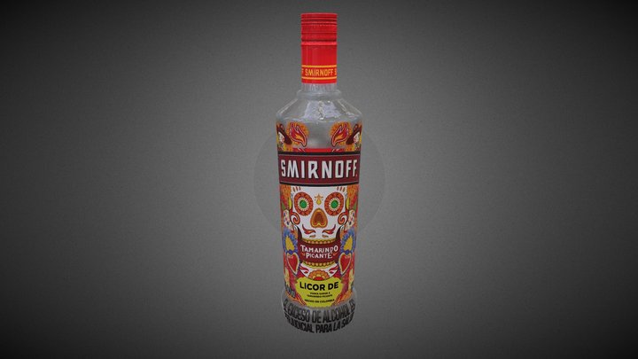 Smirnoff Spicy Bottle 3D Model