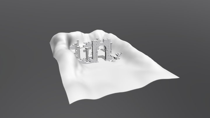 Gate no texture 3D Model
