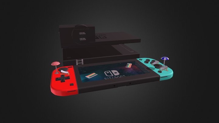 Nintendo Switch Pool 3D Model
