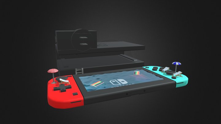 Nintendo Switch Pool 3D Model