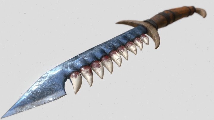 Stylized Knife 3D Model