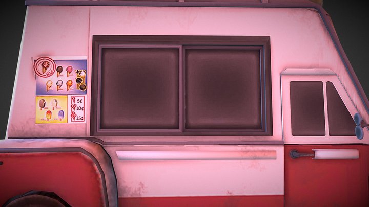 Ice_ Scream_8_ Rod_Van  邪恶冰淇淋8罗德 · 沙利文的冰淇淋车 3D Model