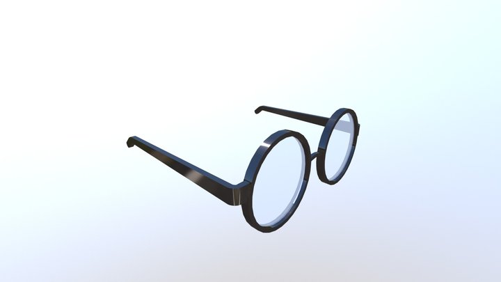 Circle Glasses 3D Model