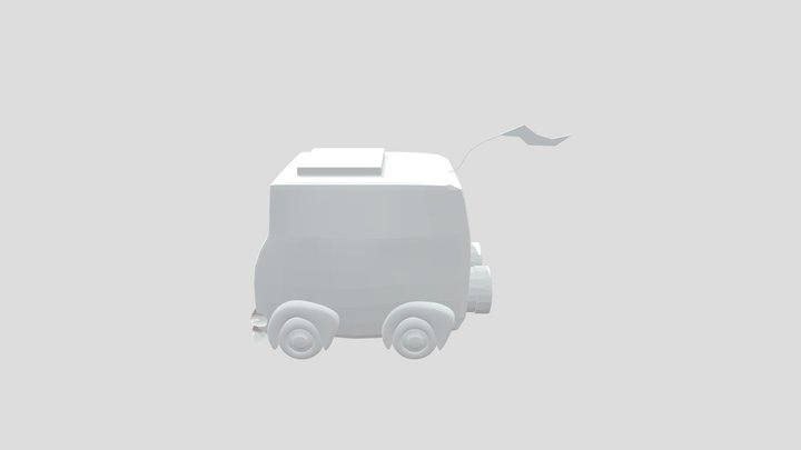 Hippie Car 3D Model
