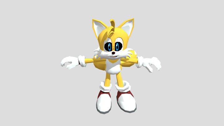 Tails PS2 T Pose – Modello 3D gratuito STL