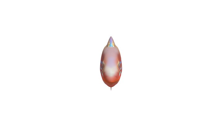 Fish with iridescent scales and fins akin to an 3D Model