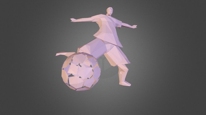 football player 3D Model