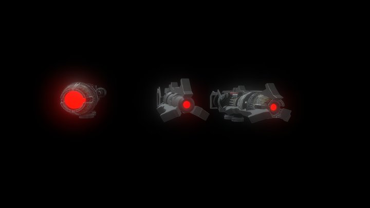 Titan Speakerman's cannon 3D Model