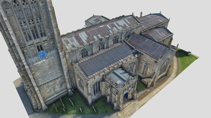 St Peter's Church Oundle - building only 3D Model