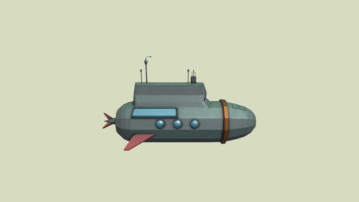 Submarine Icebreaker 3D Model