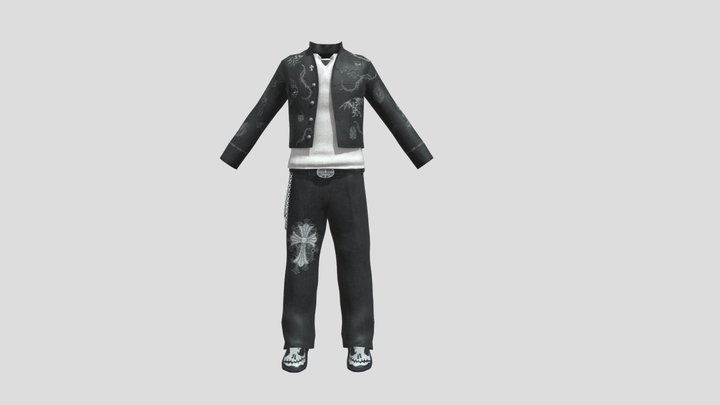 chrome hearts man for game 3D Model