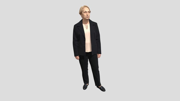 Businesswoman in Black Suit – Modèle 3D gratuit STL