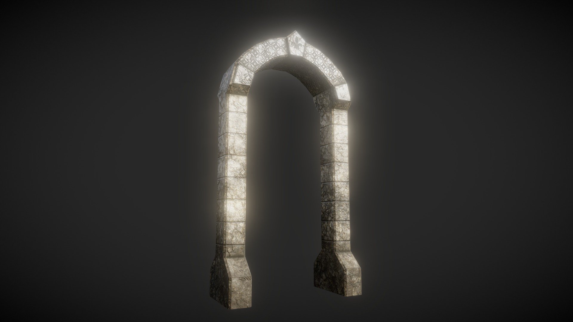 Stone Archway - Game asset