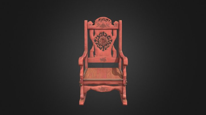 handmade rocking chair 3D Model
